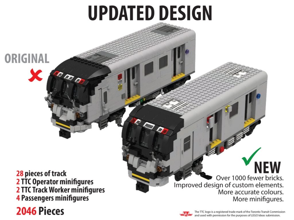 Toronto Rocket Subway Train | Brickpatici